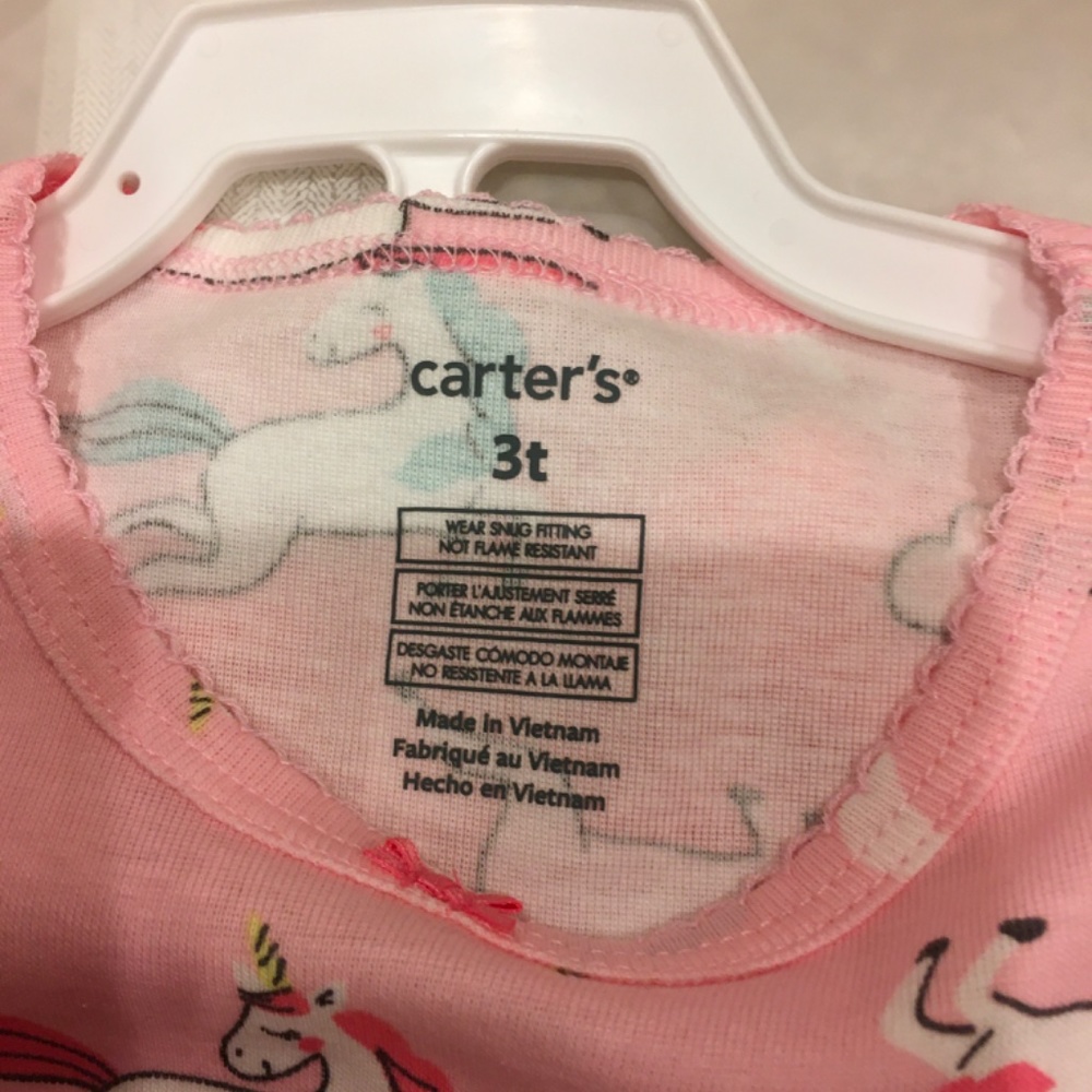 NWT Carters 4 pieces pajama set 100%cotton size 3T. - Picture 4 of 6